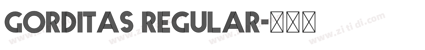 Gorditas Regular字体转换 Gorditas Regular字体转换
